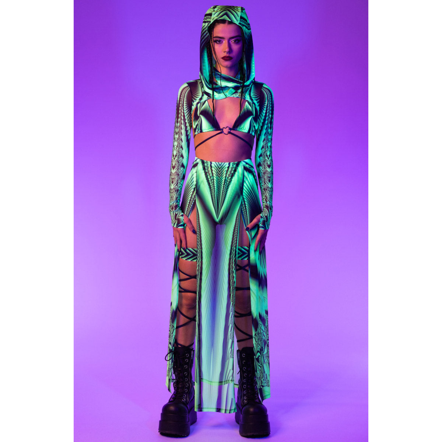 Acidia Maxi Skirt & Leg wraps