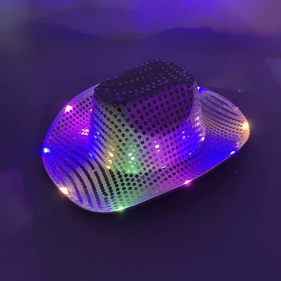 Light Up Sequin Cowboy Hat
