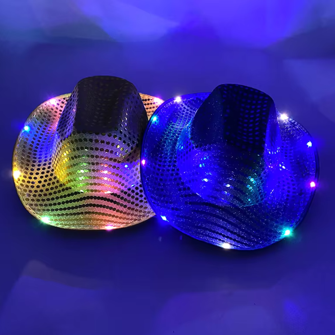 Light Up Sequin Cowboy Hat