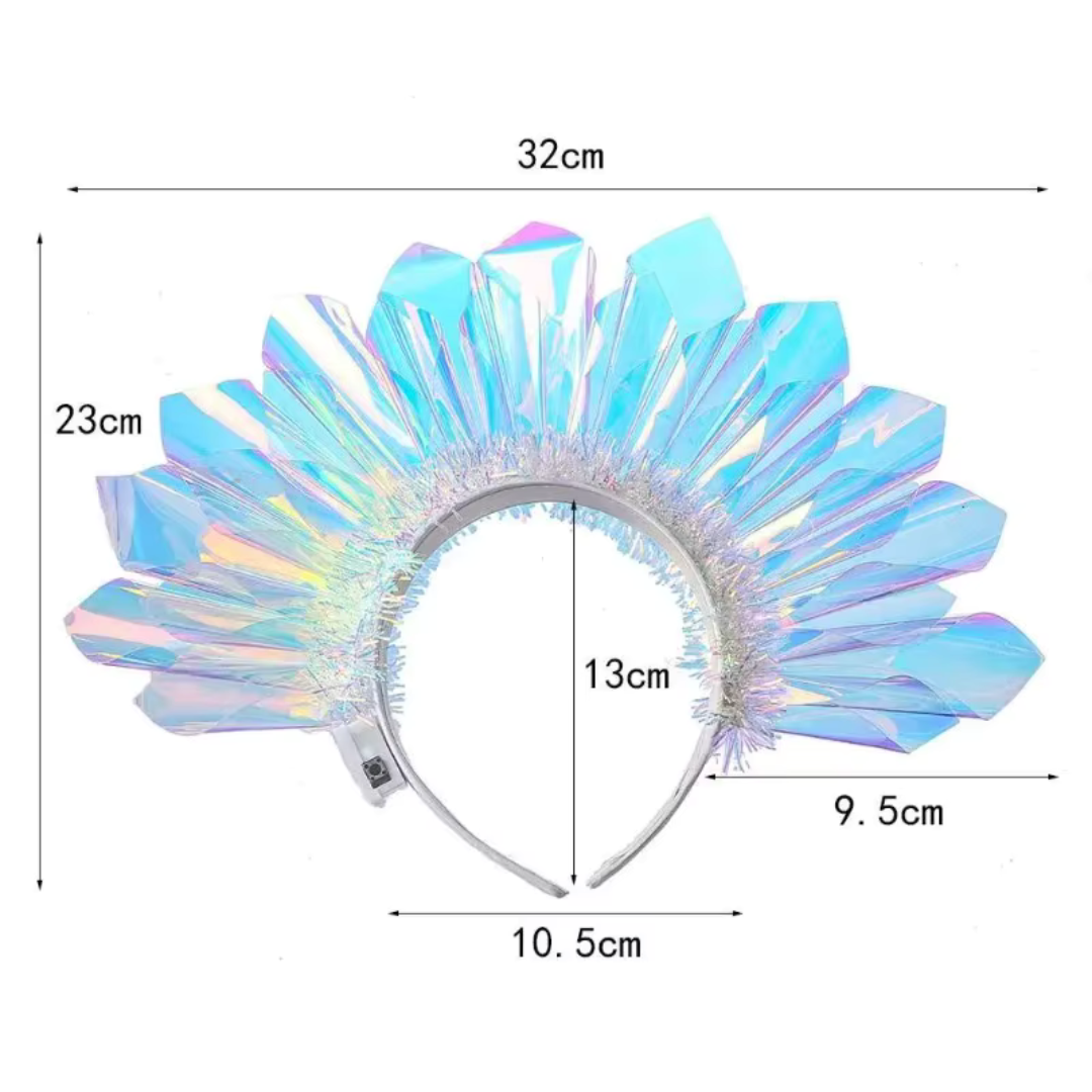 LED Light up Crystal Crown