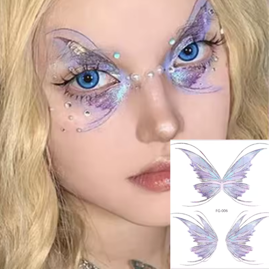 Fairy Glitter Butterfly Temporary Tattoo