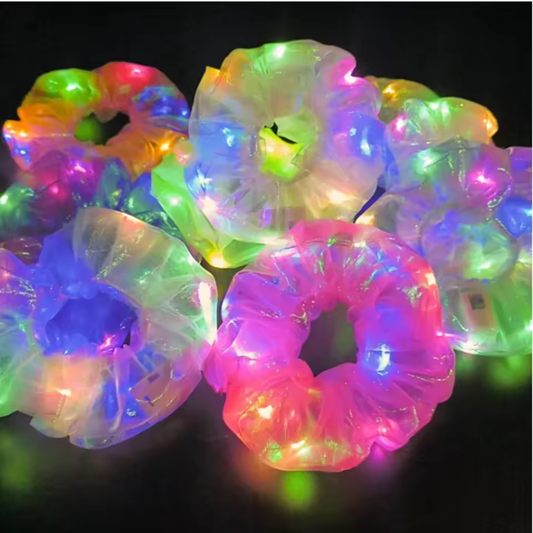 LED Light Up Hair Scrunchies 2pk