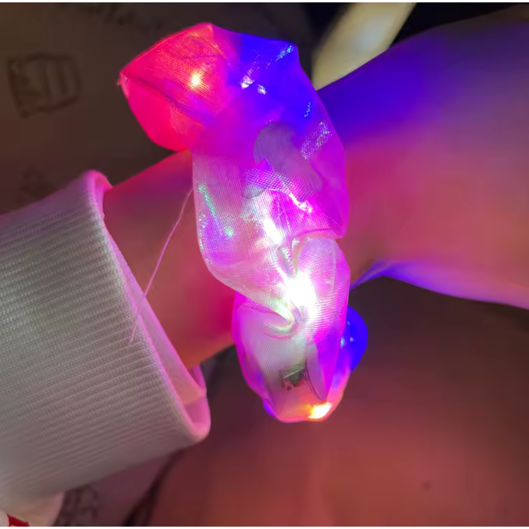 LED Light Up Hair Scrunchies 2pk