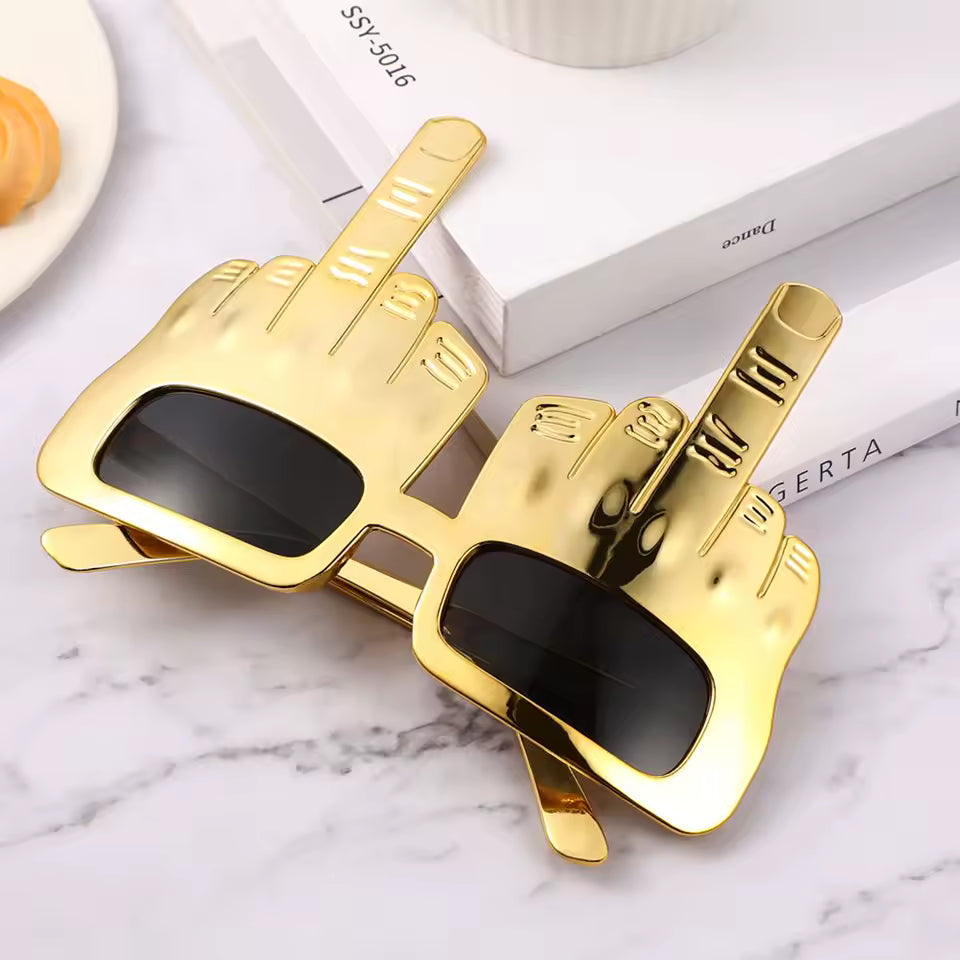 F**k Off Gold Glasses