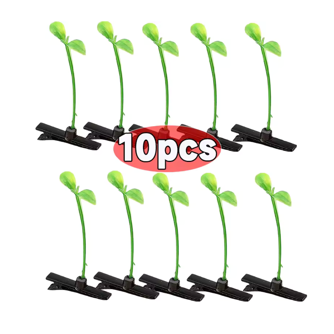Sprout Hair clips 10pc